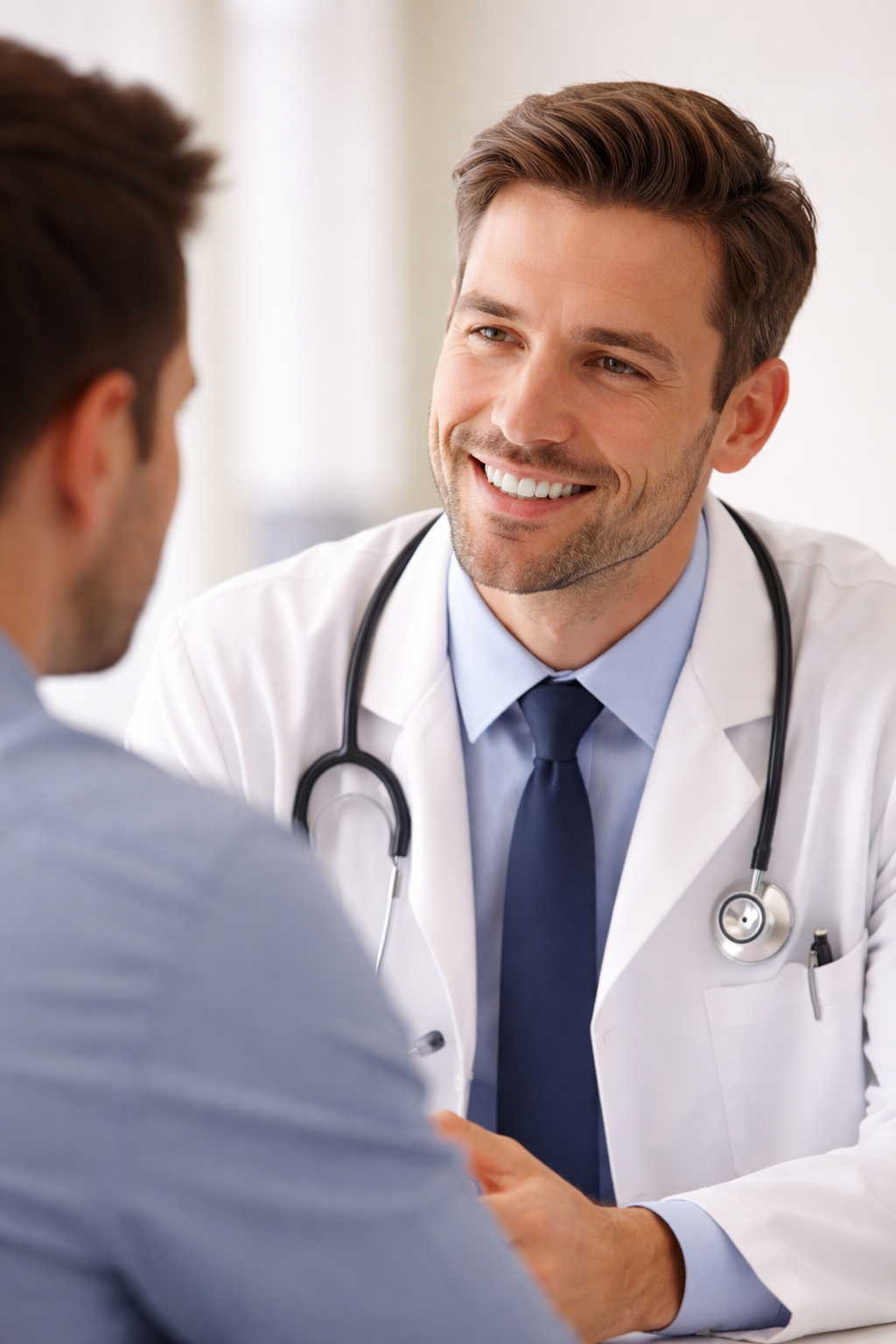 Physician using XHealth clinical intelligence